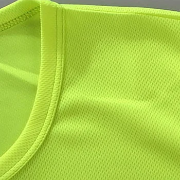 Vasaros Fluorescencinė geltona oranžinė didelio matomumo saugos darbe veikia marškinėliai vasaros orui darbą marškinėliai atspindintis t-shirt