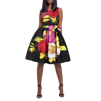 Vasaros Naują Afrikos, suknelės moterims atsitiktinis suknelė europos, Amerikos drabužių ropa africana mujer ropa de dama ropa americana