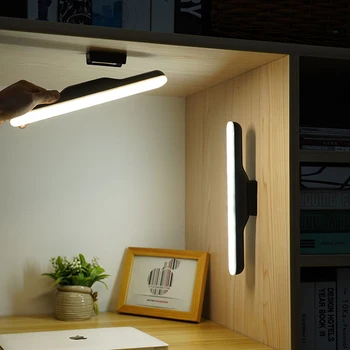 Veidrodis lempos Bevielis Veidrodis Šviesos diodų (LED) makiažo Apšvietimo Stalo Lempa Įkrovimo Tualetas, Persirengimo Spintelė Skylių-nemokamai