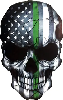 Velnias Dvasios Monstras Zombie Amerikos Vėliavą Kariuomenės Karys, Sunkiųjų Metalų Decal Nešiojamas Langas, Durys, Sienos Motociklo Šalmas Lipdukas