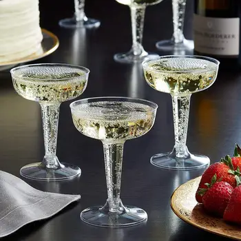 Vienkartiniai Kieto Plastiko Martini Šampano Kokteilis Puodeliai Partijų Vestuvės, Furšetai Namų Šaliai Tiekia Šampano taurių