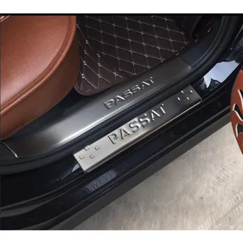 Volkswagen Passat 2011-m. nerūdijančio durų slenksčio nusitrinti plokštė, apsaugai raštas durų slenksčių apdaila pedalą, automobilių reikmenys stilius