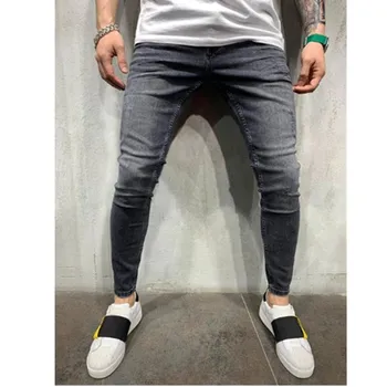 Vyrai Džinsai, Juodas Klasikinis Mados Dizaineris Džinsai Skinny Jeans vyriški laisvalaikio Aukštos Kokybės Slim Fit Kelnės M-4XL