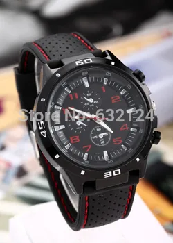 Vyriški Aukštos Kokybės Silikono Juosta Žiūrėti Black 3 Akis Kvarciniai Rankiniai Laikrodžiai Vyrų Mados Atsitiktinis Sporto Vyrų Laikrodis zegarek meski 2019