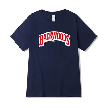 Vyrų/Moterų Backwoods marškinėliai Naujas Vasaros Mados Atsitiktinis Medvilnės Apvalios Kaklo trumparankoviai marškinėliai Harajuku Hip-Hop Grobis T-shirt