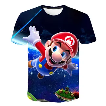 Vėliau Harajuku Klasikiniai Žaidimai, Super Mario Vaikas marškinėliai Vyrams/Moterims Super Smash Bros 3D print T-shirt Hip-Hop marškinėlius Streetwear Viršūnės