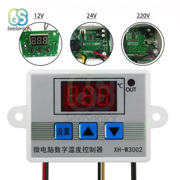 W3002 12V 24V 220V LED Skaitmeninis Temperatūros Reguliatorius Termostatas Jungiklis Thermoregulator Jutiklis Matuoklis Su Zondu 