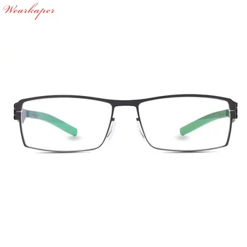 WEARKAPER Prekės IC Vokietija Unikalus Nr. varžtas Dizaino Akinių Rėmeliai Ultra Light Ultra plonas Vyrų/moterų trumparegystė akinių rėmeliai