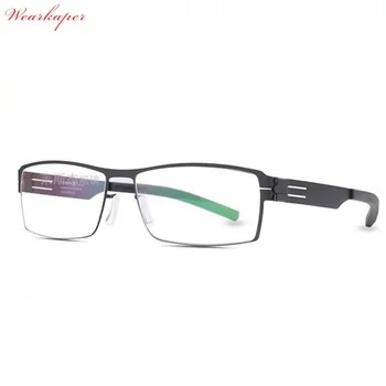 WEARKAPER Prekės IC Vokietija Unikalus Nr. varžtas Dizaino Akinių Rėmeliai Ultra Light Ultra plonas Vyrų/moterų trumparegystė akinių rėmeliai