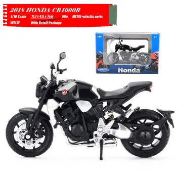 WELLY 1/18 Masto Motociklo Modelis Žaislai 2018 HONDA CB1000R Diecast Metal Motociklo Modelis Žaislą Dovanų,Vaikai,Surinkimo