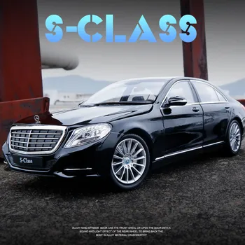WELLY 1:24 Mercedes-Benz S-klasės modeliavimas lydinio automobilio modelio surinkimo dovana žaislas die-casting modelis draugu dovana