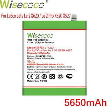WISECOCO 5650mAh LTF21A Baterija LeEco Letv Le 2 X620 / Le 2 Pro X520 X527 Telefono
