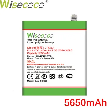 WISECOCO 5650mAh LTF21A Baterija LeEco Letv Le 2 X620 / Le 2 Pro X520 X527 Telefono