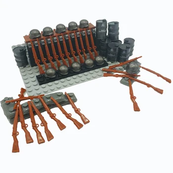 WW2 Karinės Kareiviai, Šautuvas Ginklų Blokai Armijos Veiksmų Skaičiai Ginklą Modelis Priedai Blokai Žaislas