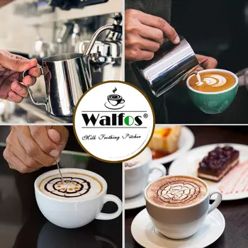 Walfos Stiliaus Espresso Kava, Pieno, Puodeliai, Taurės, Puodai Ąsotis Rankena Amatų Kavos Girliandą Puodelis Latte Ąsotis Sutirštės Nerūdijančio Plieno
