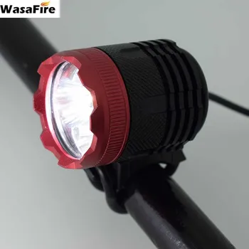 WasaFire 3*T6 LED Dviračio Priekinis Žibintas atsparus Vandeniui Dviračių Žibintų 3 Rūšių 3800lm Lauko Super Šviesus Naktį Jojimo, Dviračių Žibintai