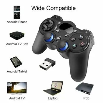 Wireless Gamepad Kreiptuką PC Xiaomi Mi TV Box S Žaidimų Valdiklis Gamepad For PC Android TV Box Telefono PS3 Gamepad Valdytojas