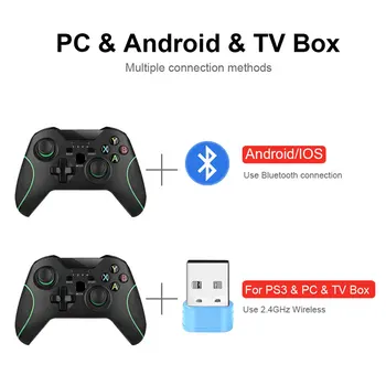 Wireless Gamepad PS3/IOS/Android Telefonas/PC/TV Box Kreiptuką 2.4 G Joypad Žaidimų Valdiklis Skirtas Xiaomi Išmaniųjų Telefonų Aksesuarai