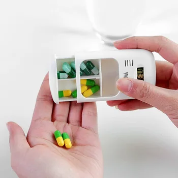 Wonderlife 2020 Naujų Laikmatis Box Mini Nešiojamieji Tablečių Dėžutės Saugojimo Plastiko Tablečių Dėžutė Savaitės Moteriška Skrybėlaitė Vaistus Organizatorius Signalizacijos Atvejais