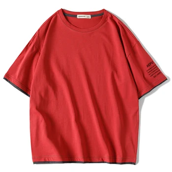Woodvoice 100 Medvilnės Vyrai T-Shirt Grynos Spalvos, trumpomis Rankovėmis Vyrams Marškinėliai Vyrų Viršūnes Žmogus T Marškinėliai Drabužių Camiseta Para Hombre M-3XL
