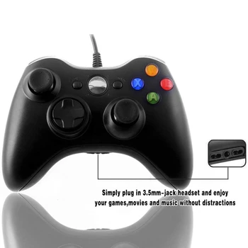 X-box 360 Žaidimų Valdiklis, USB Laidinio Gamepad su Laidu X-box 360