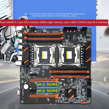 X99 Dual Būdas Serverio Plokštė 2011-3 Pin DDR4 Studija Kompiuterinis Žaidimas Virtual Machine Simuliatorius E5Cpu