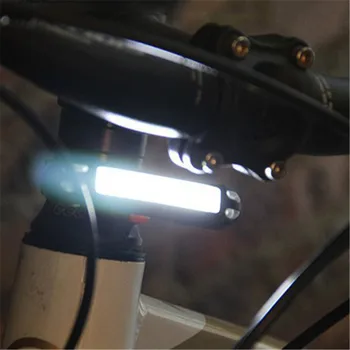 XANES 2 in 1 500LM Dviračių USB Įkraunamas LED Dviračio Žibintas užpakalinis žibintas Ultralight Saugos Lemputė Įspėjimas Naktį Jojimo Reikmenys