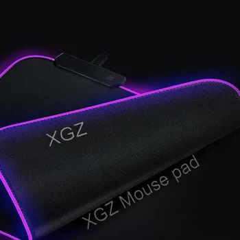 XGZ Anime Disko Dvasios Velnias Žudikas Didelis RGB Mouse Pad Lock-krašto Kompiuterio Spalvinga Klaviatūra Stalas Kilimėlis neslidus Lol, Dota Žaidėjai
