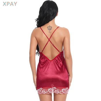 XPAY Sleepwear Sexy Nėrinių Suknelė, Korsetas, Erotinis apatinis Trikotažas Amerikos Drabužiai, Antklodės apatinis trikotažas Moterims Už Lytinius santykius