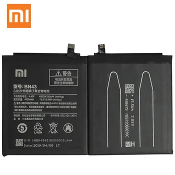 Xiao Mi BN43 Originalaus Telefono Baterija 4000mAh Už Xiaomi Redmi Pastaba 4X 4 X / 4 Pastaba pasaulio Snapdragon 625