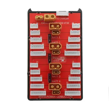 Xt60+Xt30 Du-In-One Lygiagrečiai Įkrovimo Valdybos Galia-Genijus Plug Palaiko 4 Blokai 2-8S Lipo Baterija Rc Modelius, Atsargines Dalis,