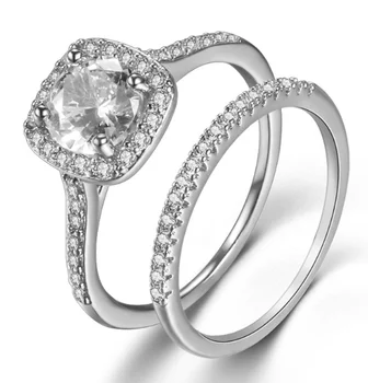 YKD49 925 Sterlingas Sidabro Žiedas moterų imitacija žiedo cirkonis moterų žiedas