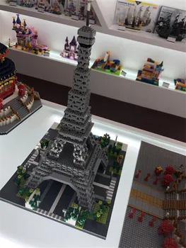 YZ 3D Kūrybos Architektūros Plytas Mirco Paryžiaus Eifelio Bokštas blokų, Rusijos Maskvos Vasilijus Katedra žaislai Vaikams Švietimo žaislas