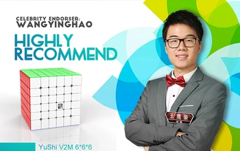 YongJun YuShi V2 M 6x6x6 magic cube 6x6 Magentic magic cube YuShi V2M cubo magico Profesinės neo kubas žaislai berniukams
