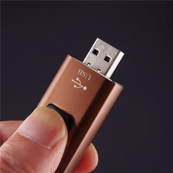 Yooap USB-Lengvesni už Cigarečių Metalo Lanko Vėjo Saugus ir Patvarus Elektros Lengvesni Kūrybos U-disko Formos 2019 Dalykėlių Vyrams