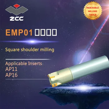 ZCC.CT aikštėje peties frezavimo įrankiai EMP01 aukštos kokybės CNC tekinimo įrankiai, pjovimo frezavimo įrankiai arti ir net pithch 45 LAIPSNIŲ
