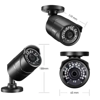 ZOSI 1080P CVBS HAINAUT TVI CVI Vaizdo Stebėjimo Kamera HD 2.0 MP Neperpučiamas 100ft Dieną Naktį Namo CCTV Saugumo Kameros
