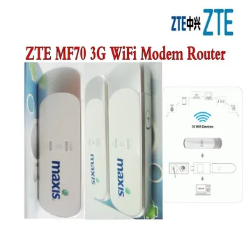 ZTE MF70 Išankstinio mokėjimo 3G Modemas USB+Wifi iki 5 prietaisai