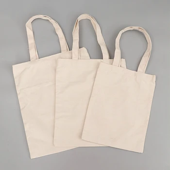 Zakka Natūralios Smėlio spalvos Saugojimo Krepšys Paprasto Drobės Shopper Bag Žaislai, Drabužiai Organizatorius Shopper Bag 