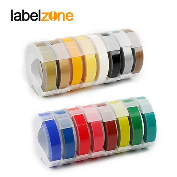 Šešių spalvų Motex E101 3D Įspaudas Vadovas Label Maker 9mm Vertus, Dekoratyvinės Juostelės Vadovas Mašinėlę 