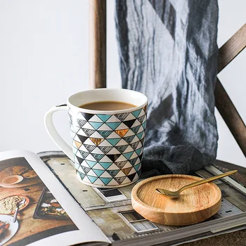 Šiaurės Europos Stiliaus Užsakymą Matinis Keramikos Puodelis Kavos Puodelio Pieno Taurės Miestelyje Tazas De Ceramica Creativas