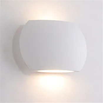 Šiaurės Stilius Paprastas, Modernus LED Sienų apšvietimo Įranga Miegamojo Lovos Sienos Lempos Kūrybos Mini Baltos Sienos Sconce Namo Apšvietimas