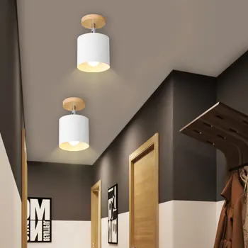 Šiaurės miegamojo lubų lempa šiuolaikinės minimalistinės kūrybos 180° pasukti gyvenimo kambario, miegamasis, balkonas, veranda, koridorius eilėje lempos