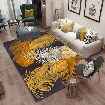 Šiaurės minimalistinio stiliaus kilimas modernus abstrakčių geometrinių kambarį puošia Kilimai stalo padas Namų miegamojo lova kilimėlis Kilimai