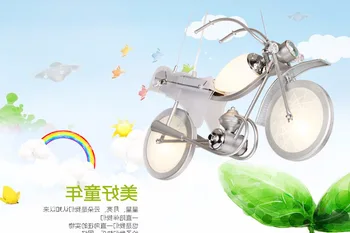 Šiuolaikinio Motociklo Stiklas, Pakabukas, Šviesos, Vaikams,vaikams, Cartoon Geležies Šviesos Šviestuvas šviestuvas