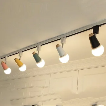 Šiuolaikinių led kelio lempa spalvinga 2 būdu reguliuojamas geležinkelių žibintai kelio apšvietimo šviestuvas 120v šviesos juosta salonas drabužių parduotuvė