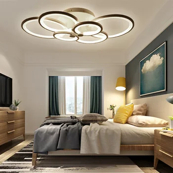 Šiuolaikinės 920 LED Lubų šviesos LED Lubų liustra 6heads RC Pritemdomi gyvenimo kambario, miegamasis liustra apšvietimo AC110-220V