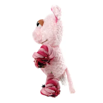 Šunelis Mielas Žaislas Smulkių Gyvūnų formos Piskliwy Dol Žaislas Su Tvirtos Virvės Mazgų Bite-atsparus Dantų Valymo Katėms, Žaislai Šunims