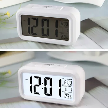 Žadintuvas LED Skaitmeninis Laikrodis-Žadintuvas Didelis Ekranas Su Kalendoriaus Home Office Kelionės Stalo Laikrodis Atidėti Elektroninis Laikrodis Vaikams