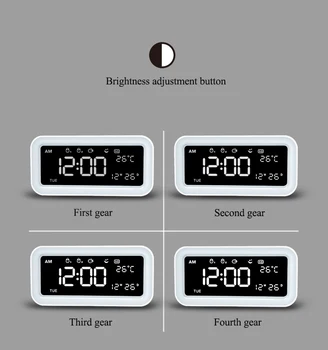 Žadintuvas Žiūrėti Led Despertador Elektroninių Atidėti Šviesos Digital Dual Usb Įkrovimo Temperatūros Miegamojo Naktį Lempos Pabusti